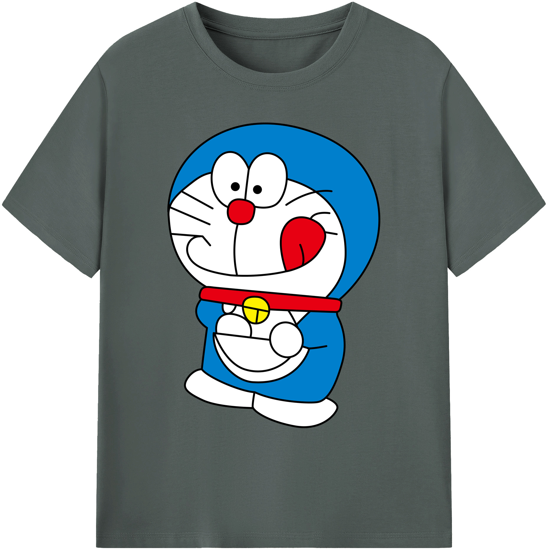 （画像用） ドラえもん Doraemon 綿100％ メンズ半袖Tシャツ｜肌触りやわらか＆通気性